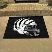 Cincinnati Bengals All-Star Rug - 34 in. x 42.5 in. - Bengals Alternate Helmet Logo, 38072