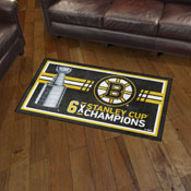 Boston Bruins Dynasty Plush Area Rug, AGS-38084