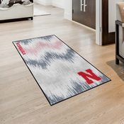 Nebraska Cornhuskers 4ft. x 6ft. Plush Area Rug - N Primary Logo, 38180