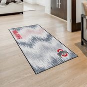 Ohio State Buckeyes 4ft. x 6ft. Plush Area Rug - O with Wordmark Primary Logo, 38188