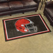 Cleveland Browns Plush Area Rug - Brown, AGS-38250