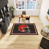 Cleveland Browns Plush Area Rug - Brown, AGS-38250