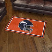 Denver Broncos Plush Area Rug - Broncos Helmet Logo, AGS-38258