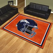 Denver Broncos Plush Area Rug - Broncos Helmet Logo, AGS-38258