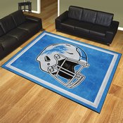 Detroit Lions Plush Area Rug - Blue, AGS-38262