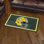 Green Bay Packers Plush Area Rug - Green, AGS-38266
