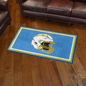 Los Angeles Chargers Plush Area Rug - Blue, AGS-38293
