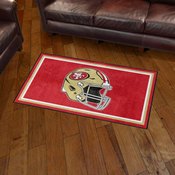 FANMATS San Francisco 49ers Patterned 2 ft. x 2 ft. XFIT Round Area Rug  23360 - The Home Depot