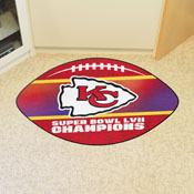 Kansas City Chiefs Super Bowl LVII Football Mat, 38389