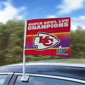 Kansas City Chiefs Super Bowl LVII Car Flag, 38399