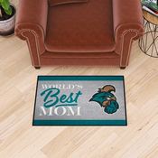 Coastal Carolina Chanticleers World's Best Mom Starter Mat Accent Rug - 19in. x 30in., 38462