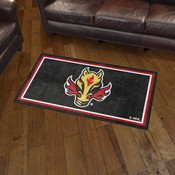 Calgary Flames Plush Area Rug, AGS-38521