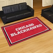 Chicago Blackhawks Plush Area Rug Red, AGS-38538