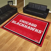Chicago Blackhawks Plush Area Rug Red, AGS-38538