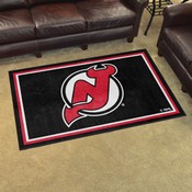 New Jersey Devils Plush Area Rug Black, AGS-38618