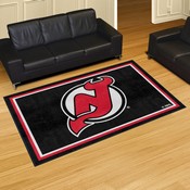 New Jersey Devils Plush Area Rug Black, AGS-38618