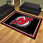 New Jersey Devils Plush Area Rug Black, AGS-38618