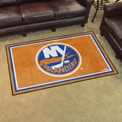 New York Islanders Plush Area Rug Orange, AGS-38626