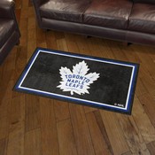 Toronto Maple Leafs Plush Area Rug Black, AGS-38697