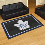 Toronto Maple Leafs Plush Area Rug Black, AGS-38697