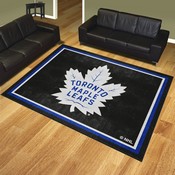 Toronto Maple Leafs Plush Area Rug Black, AGS-38697