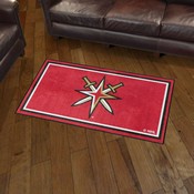 Vegas Golden Knights Plush Area Rug, AGS-38713