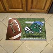 Tulane Green Wave Rubber Scraper Door Mat, 38769