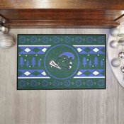 Tulane Green Wave Holiday Sweater Starter Mat Accent Rug - 19in. x 30in., 38772