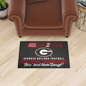 Georgia Bulldogs Back to Back Champions Accent Rug - 19in. x 30in., 38861