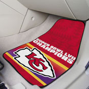 Kansas City Chiefs Super Bowl LVII 2-pc Carpet Car Mat Set, 38879