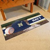Navy Midshipmen Baseball Runner Rug - 30in. x 72in., 38942