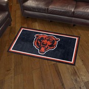 Chicago Bears Plush Area Rug - Bear Head Logo, AGS-39963