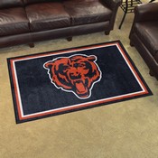 Chicago Bears Plush Area Rug - Bear Head Logo, AGS-39963