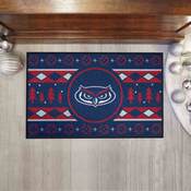 FAU Owls Holiday Sweater Starter Mat Accent Rug - 19in. x 30in., 40142