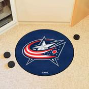 Columbus Blue Jackets Hockey Puck Rug - 27in. Diameter - Star and Flag Primary Logo, 40221