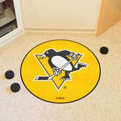 Pittsburgh Penguins Hockey Puck Rug - 27in. Diameter, 40235