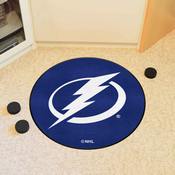 Tampa Bay Lightning Hockey Puck Rug - 27in. Diameter - Lightning Bolt Primary Logo, 40238