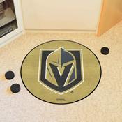 Vegas Golden Knights Hockey Puck Rug - 27in. Diameter - Knight Shield Primary Logo, 40244