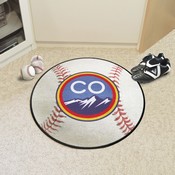 Colorado Rockies Baseball Rug - 27in. Diameter, 40551