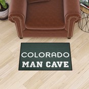 Colorado Rockies Man Cave Starter Mat Accent Rug - 19in. x 30in., 40555