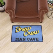 Milwaukee Brewers Man Cave Starter Mat Accent Rug - 19in. x 30in., 40647