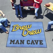 Milwaukee Brewers Man Cave Tailgater Rug - 5ft. x 6ft., 40648