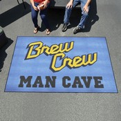 Milwaukee Brewers Man Cave Ulti-Mat Rug - 5ft. x 8ft., 40649