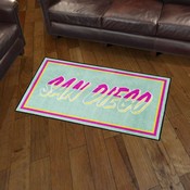 San Diego Padres Plush Area Rug, AGS-40660