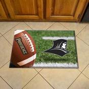 Providence College Friars Rubber Scraper Door Mat - Friar Primary Logo & Wordmark, 40856