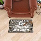 Western Illinois Leathernecks Starter Mat Accent Rug - 19in. x 30in. - Bulldog Head with Wordmark Logo, 40934