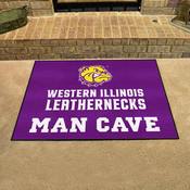 Western Illinois Leathernecks Man Cave All-Star Rug - 34 in. x 42.5 in., 40935