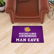 Western Illinois Leathernecks Man Cave Starter Mat Accent Rug - 19in. x 30in., 40936