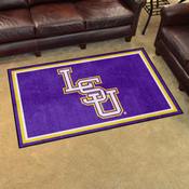 LSU Tigers 4ft. x 6ft. Plush Area Rug - LSU Primary Logo, 41209