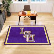 LSU Tigers 5ft. x 8 ft. Plush Area Rug - LSU Primary Logo, 41210